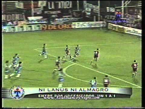 Apertura 2000 Fecha 16 Lanus 1 Almagro 1 -Resumen-