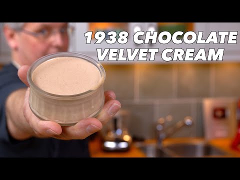 A 1938 Classic! Chocolate Velvet Cream Recipe