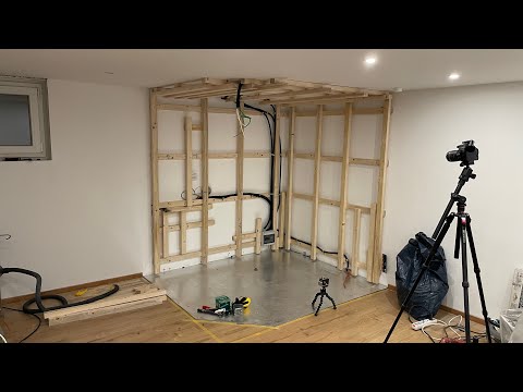 Sauna selber bauen Teil 1 - Hinterlüftung und Verkabelung