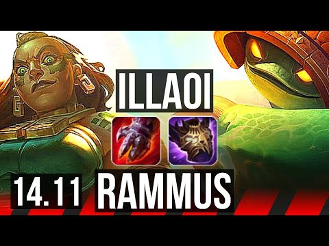 ILLAOI vs RAMMUS (TOP) | 11/0/2, 7 solo kills, Legendary, 500+ games | EUW Master | 14.11