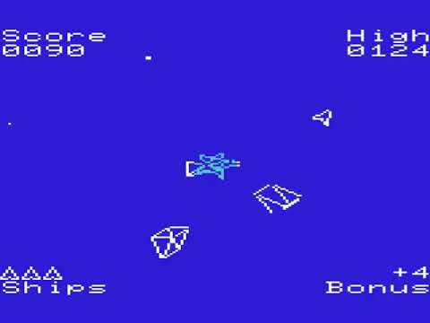 Black Hole LIKE ASTEROIDS 1982 Creative PAL a HYPERSPIN COMMODORE VIC 20 VIC20 NOT MINE VIDEOSA000