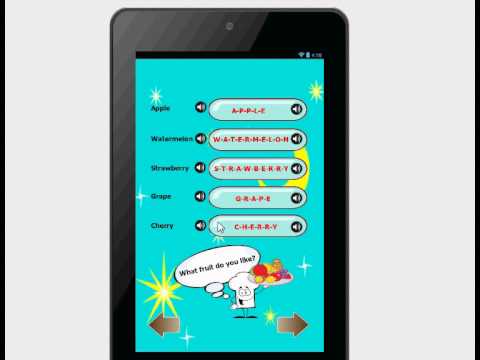 English vocabulary fruit words Video