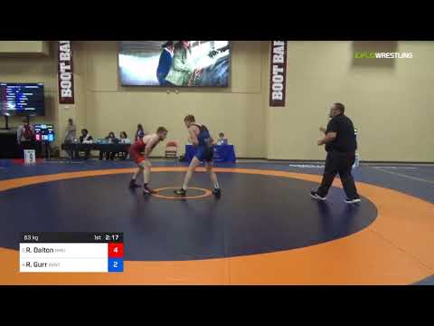 2018 Marine Corps US Open/UWW Junior Greco Roman 63 Quarters - Reese Dalton (NMU-) Vs. Riley Gurr