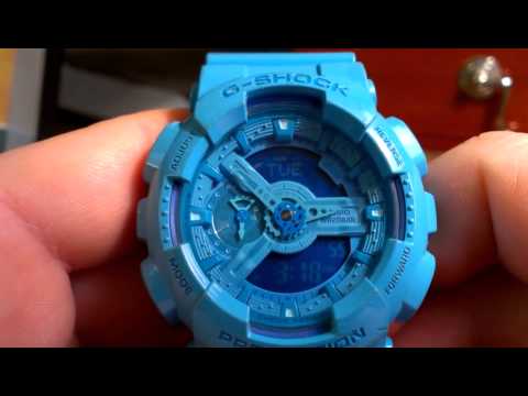 GA110B-2 Blue Hyper Color Series - Casio G-Shock Watch Review - Limited Edition / Rare