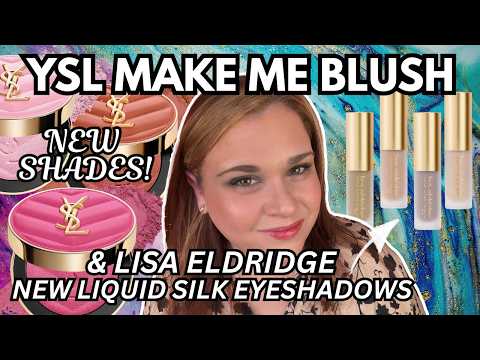 New YSL Make Me Blush Honeymoon Fuchsia Fizz Stardust Love and Lisa Eldridge Liquid Silk Eyeshadows