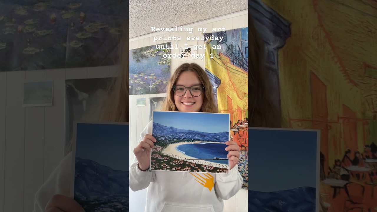 Revealing my Prints Until I Get an Order Day 1 🫶🖼️ #artist