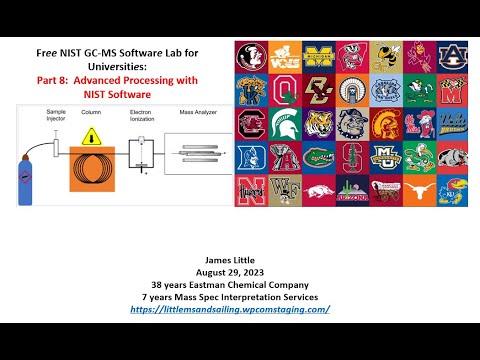Part 8:  Advance Processing with NIST MS Software in Free Laboratory Resource for Universities