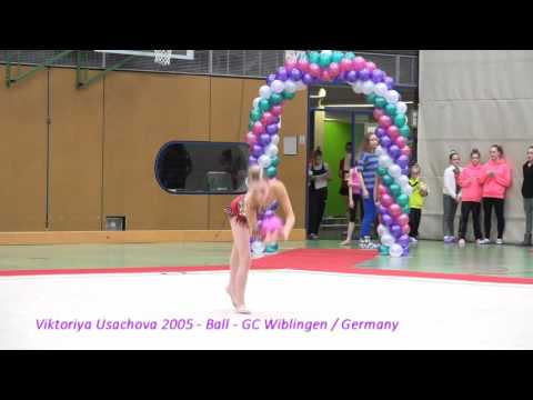 Rhythmic Gymnastics - Viktoriya Usachova 2005 - ball - Ulm Donau Rhythmic Cup 2016