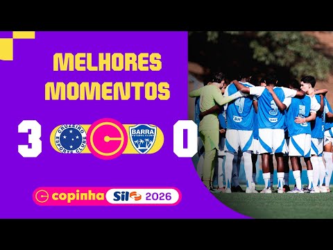 Gols e lances de Cruzeiro x Barra