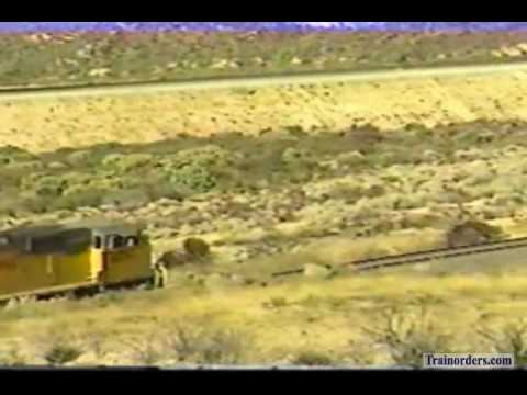 Classic Railroad Series 396 - UP 4037 West on Cajon Pass January 5, 2001