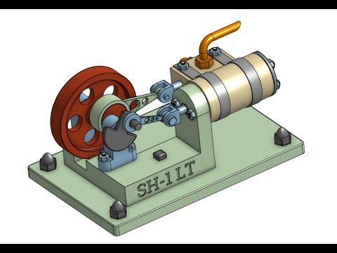 SH1 LT V2 - Small Horizontal Steam Engine Design using Onshape