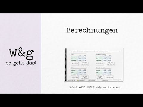 FWZ 7 Mehrwertsteuer - #2 Berechnungen
