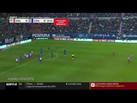 Gol de Luis Ricardo Reyes | San Luis 1 - 0 Cruz Azul | Liga Mx | J2