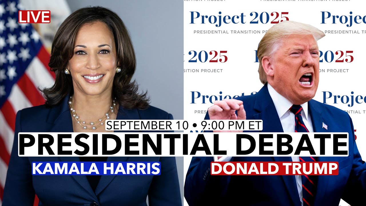 LIVE: Presidential Debate - Vice-President Kamala Harris & Convicted Felon Donald Trump