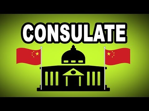 🏢 Learn English Words - CONSULATE - Meaning, Vocabulary with Pictures and Examples