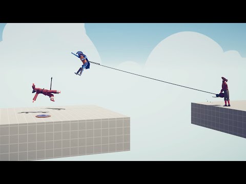 KICK AND HARPOON vs UNITS - Totally Accurate Battle Simulator TABS