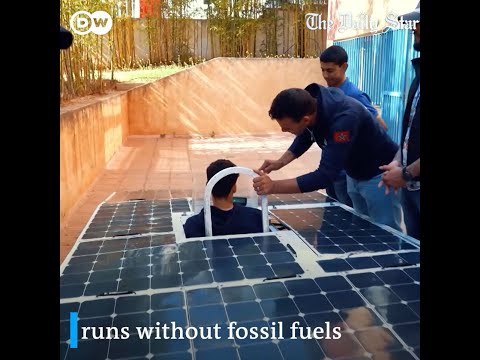 Sleek solar-powered vehicle from Morocco