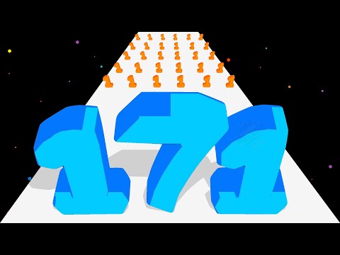 DIGIT SLICER ASMR - Level Up Number Digit Run Master 3D