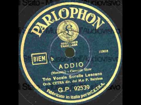 Trio Lescano - Addio