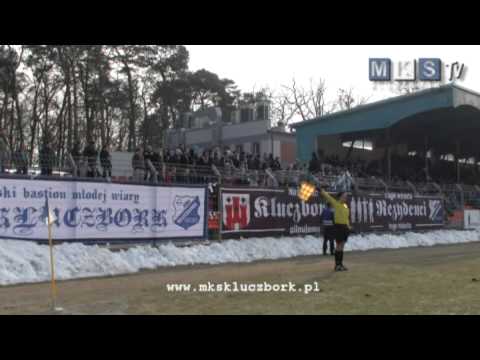 Kibice MKS Kluczbork i Ruchu Zdzieszowice w derbach 2013.03.30