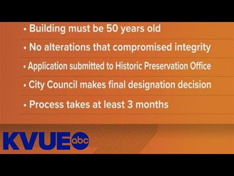 How does a building become a historic landmark? | KVUE