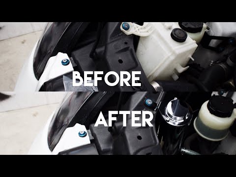 Installing Aluminum OverFlow Tank! | Infiniti G35