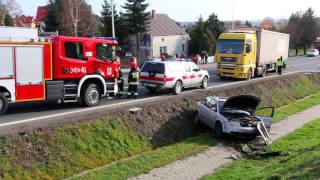 Wypadek na ul. Bieszczadzkiej w Krośnie