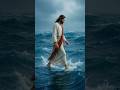 Jesus Walks On Water In The Middle Of The Storm