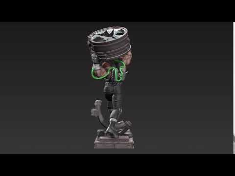 🔴 Term 18 Bane 3D Model from Batman comics Villains (DC Comics) CG Pyro Zbrush SFW Turntable
