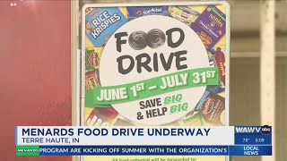 Menards holds food drive at both Terre Haute locations