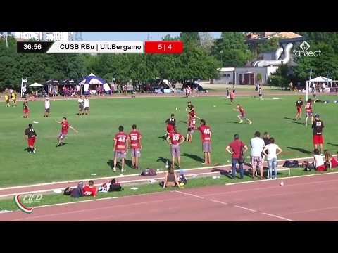 Série B 2017 - CUSB RB vs Bergamo - Demi-finale open - Ultimate frisbee