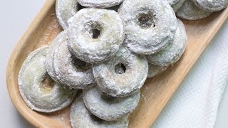 구운도넛 만들기 녹차도너츠, 노오븐 디저트, 구움도넛, Baked doughnuts ベークド ドーナツ. 레꼴뜨 스마일베이커,Recolte SmileBaker