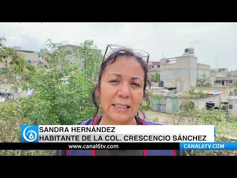 Familias de la Col. Crescencio Sanchez en Nicolas Romero, en riesgo de deslave