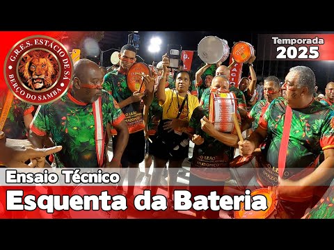 Estácio de Sá 2025 | Esquenta da Bateria  - Ensaio Técnico |  Samba ao vivo #ET25