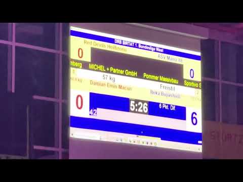 Red Devils Heilbronn vs Asv Mainz 88  Freistil 57  Damian Emin Macun vs Beka Bujiashvili
