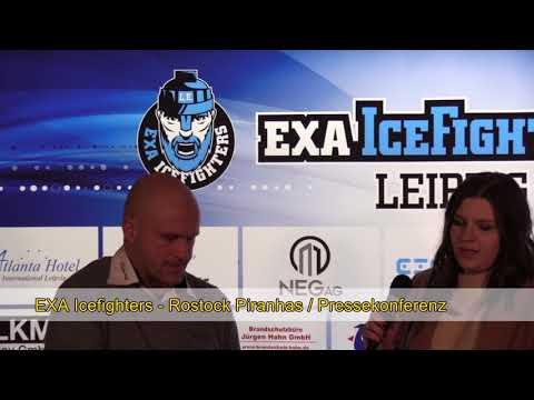 Eishockey Leipzig:  EXA Icefighters - Rostock Piranhas