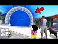 Franklin Found Magical Door Inside His House In GTA 5 SHINCHAN And CHOP