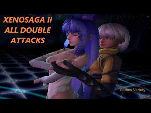 Xenosaga II All Double Attacks Exhibition PS2 (FullHD) Gameplay