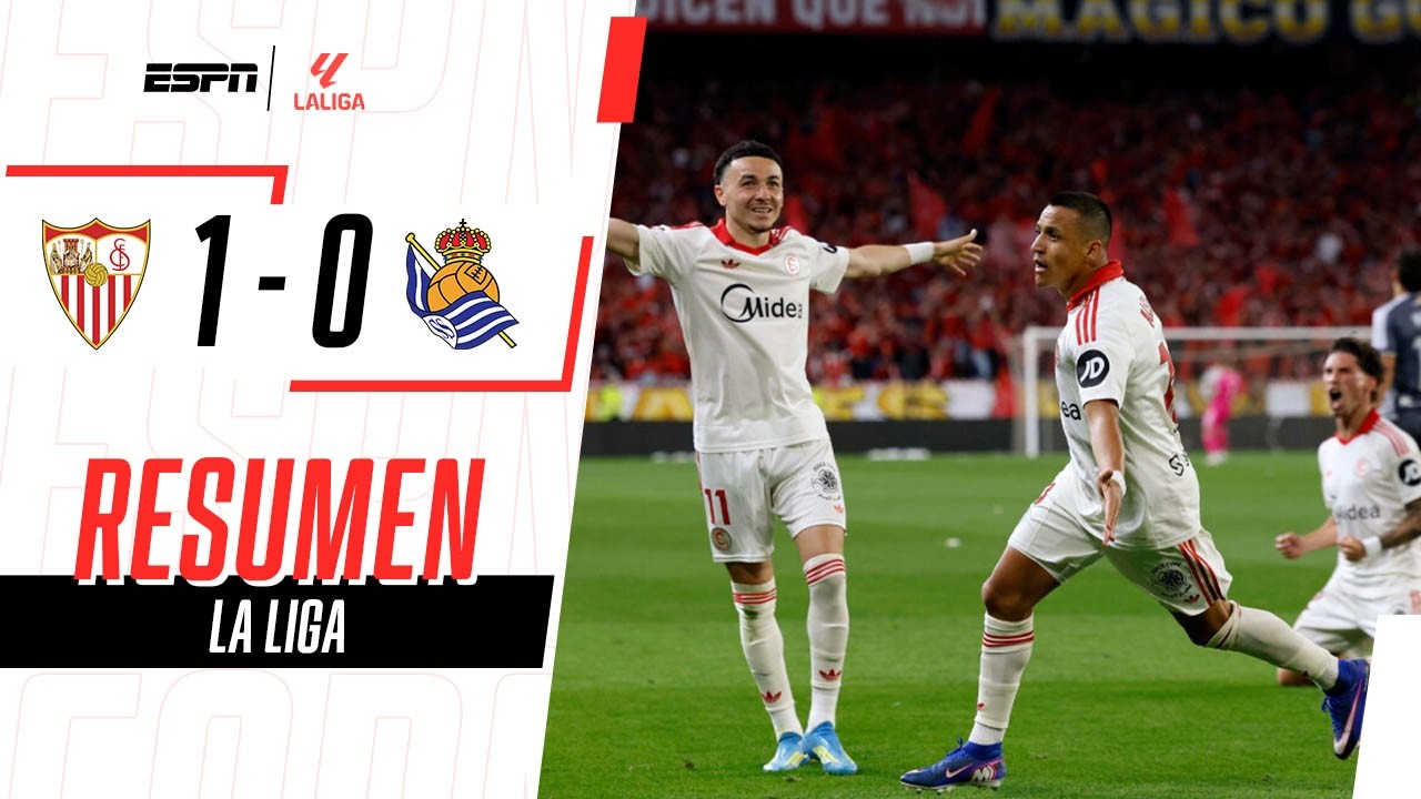 GOL DE ALEXIS SANCHEZ SACÓ AL SEVILLA DE LA ZONA DE DESCENSO | Sevilla 1-0 Real Sociedad | RESUMEN