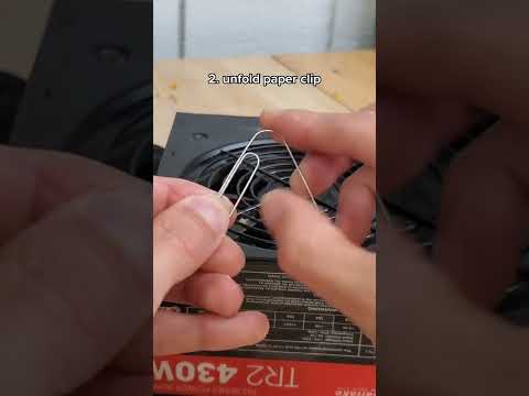 turning on a power supply without a motherboard #shorts