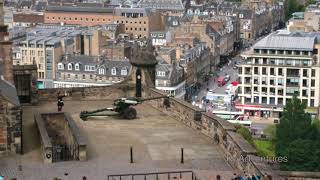 Edinburgh Castle One o'clock gun [4K]