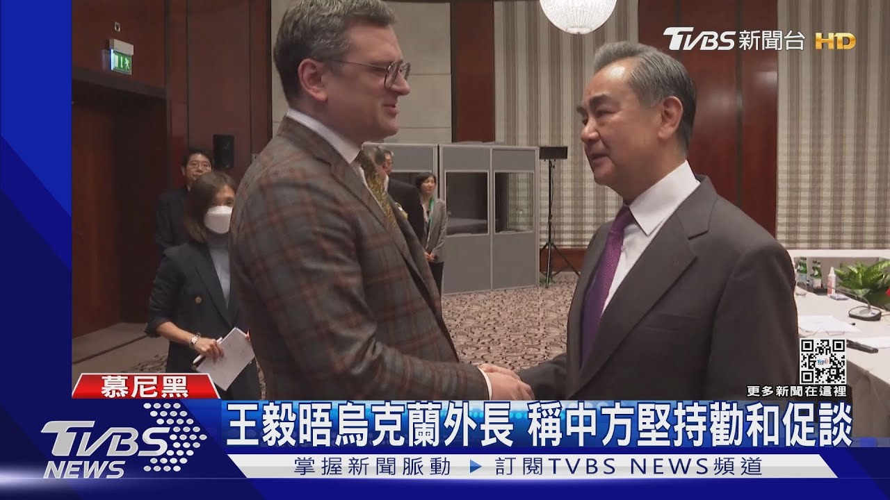 王毅晤烏克蘭外長 稱中方堅持勸和促談