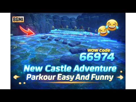 New Castle Adventure Parkour Easy And Funny 😱 | BGMI WOW Mode | WOW Code 66974