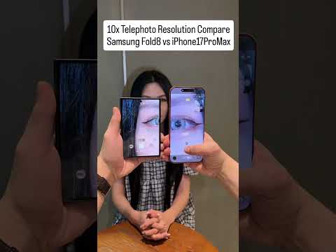Samsung Galaxy Z Fold8 vs iPhone 17 Pro Max: 10x Zoom Resolution Showdown! 📸🔥 #apple #samsung