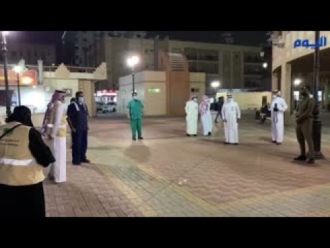 «شاهد.. جولات رقابية لرصد مخالفات كورونا بحي السوق