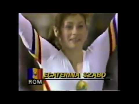 Ecaterina SZABO (ROM) beam - 1984 Olympics Los Angeles EF