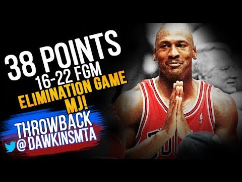 Michael Jordan Full Highlights 1998 ECR1 Game 3 Bulls vs Nets - 38 Pts, 16-22 FGM, CRAZY Shots!