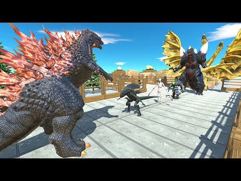 NEW UNIT | GOJIRA GODZILLA PYRAMID DEATH RUN - Animal Revolt Battle Simulator