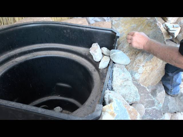 How to build a Fish Pond - Part 15 | Waterfall Construction | Spillway Installation