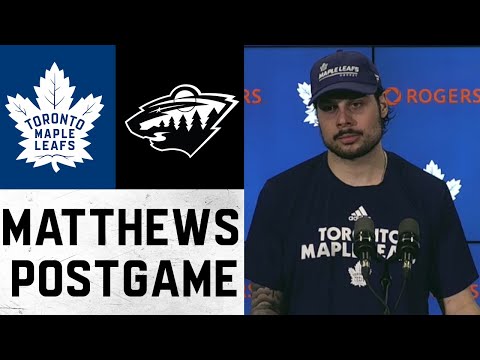 Auston Matthews Post Game ' Toronto Maple Leafs vs Minnesota Wild ' February 24, 2022